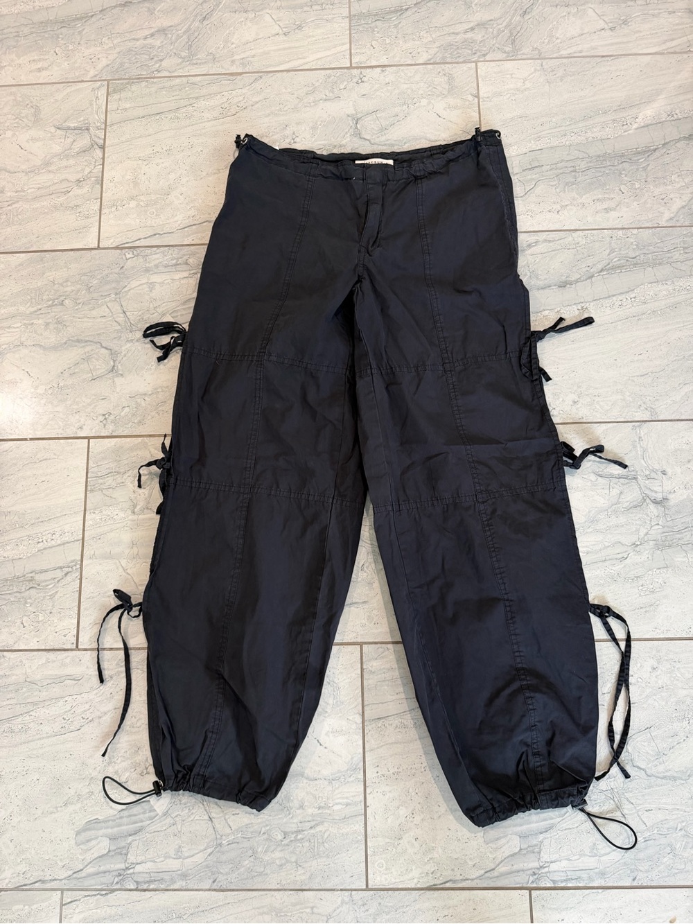 PacSun Black Parachute-Style Pants